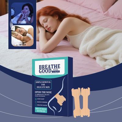 -полоски от храпа для сна для носа нежны к коже, удобны, улучшают носовое дыхание и помогают вам спать.