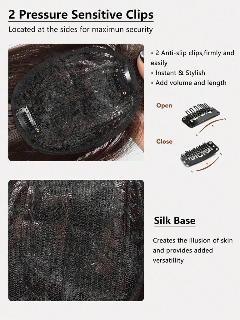 Синтетический длинный прямой верхний слой для волос с челкой, накладные волосы, натуральный сменный чехол, термостойкий для женщин, искусственный парик