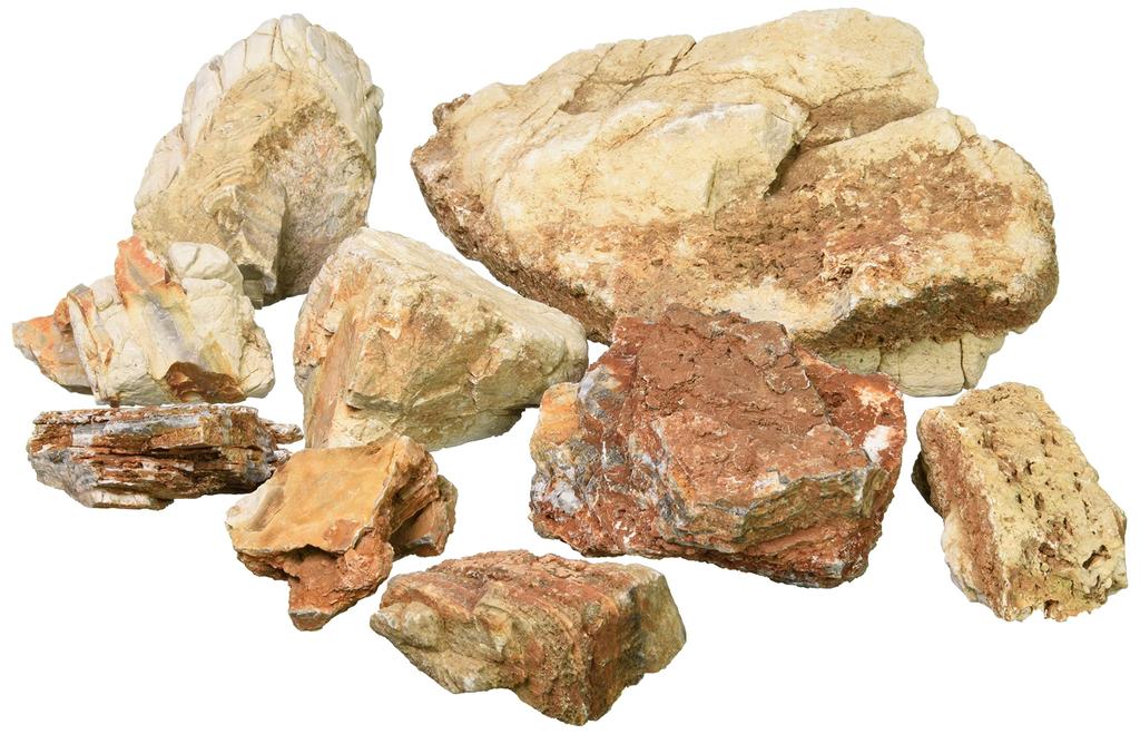 Kamihata Orange Layered Stone Layout Set Shape and Color May (actual Differ)