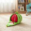 Watermelon Puzzle Squeaky Plush Dog Toy Interactive Chew Sound Pet Toy for Dogs Cats
