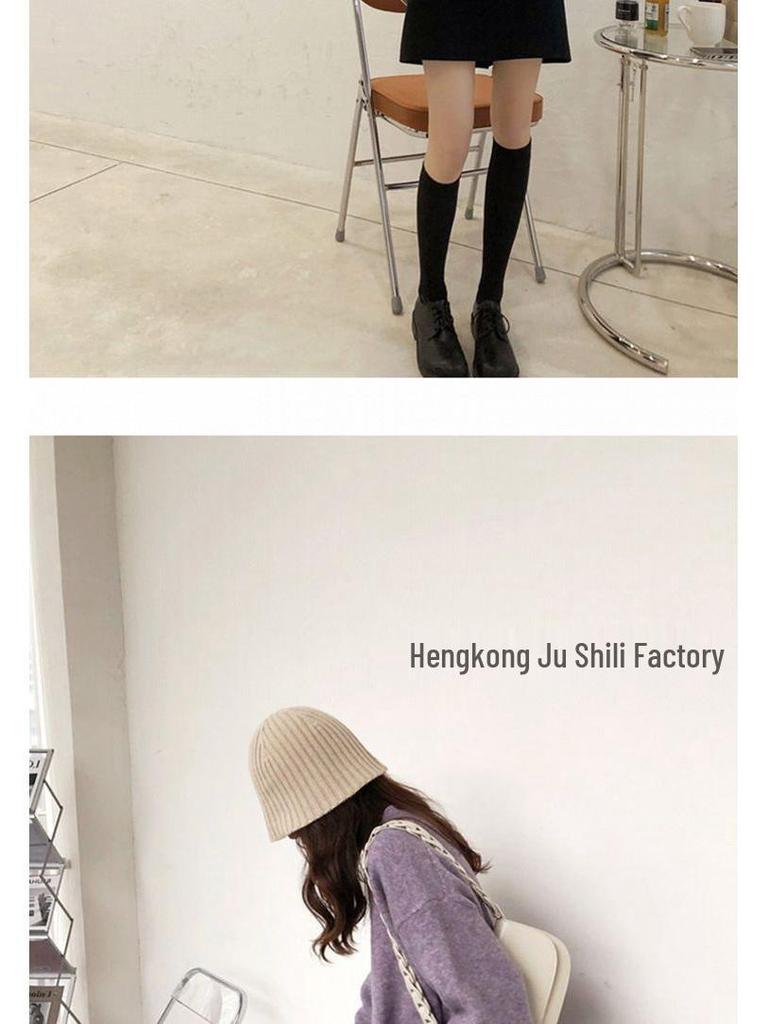 Женский вязаный свитер в ретро-стиле свободного кроя - Круглый вырез, однотонный, мягкий и плотный для сезона Осень/Зима 2025