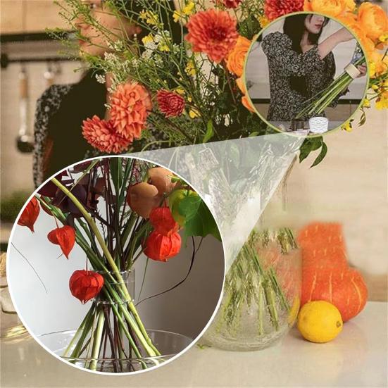 2Pcs Spiral Ikebana Stem Holder DIY Bouquet Twister Vase Flower Arranger Grid Multi-holes Plant