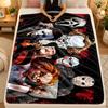Flannel BlanketHorror Movies Warm Soft Throw Blanket for Indoor Sofa Bed Living Room Use