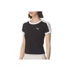 Puma T7 Дышащая модная универсальная футболка с коротким рукавом и круглым вырезом Женские топы 635876-01