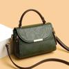 A Fashionable Retro Shoulder Bag with A Niche Design Featuring A Soft Leather Texture Contrasting Colors In A Small Square Bag