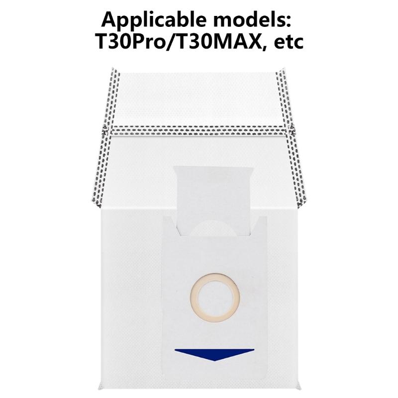 Pack of 10 Dust Bags Vacuum Cleaner Bag Replacement Vacuum Cleaner Dust Bags Cloth Material for T30PRO/MAX Models