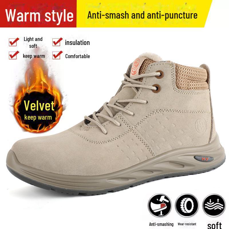 Ботинки сварщика из коровьей кожи со стальным подноском - Защита от ударов, проколов, утепленные, низкие, безопасная обувь для сварщиков.