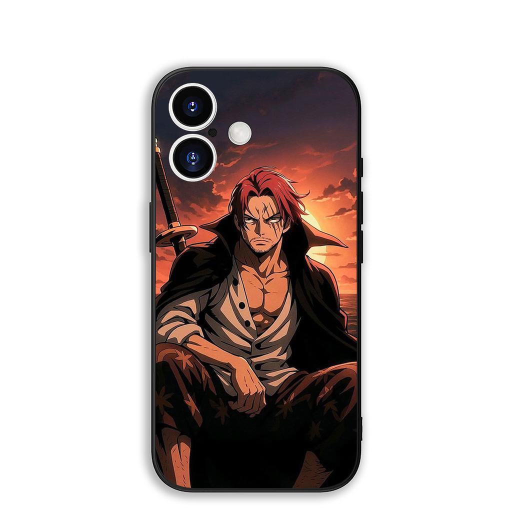 Cover for Samsung Galaxy A56 A26 A36 A10 A20 A30 A31 A32 A50 A55 A52 A53 A33 A12 A14 Phone Case Shanks Red Hair One Pieces Luffy