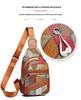 Модная женская универсальная сумка через плечо и на грудь - стильный контрастный кожаный маленький рюкзак