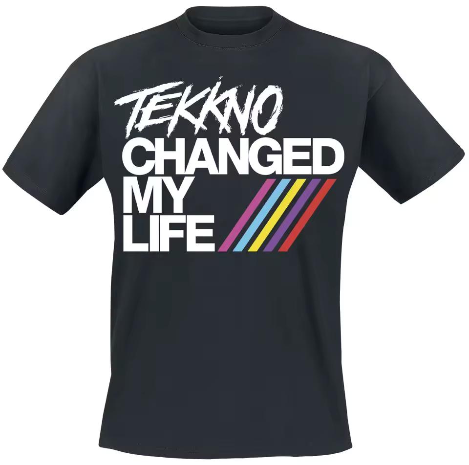 Electric Callboy Tekkno Changed My Life Print Cotton T-shirt Men Women Electronic Core Band Unisex Short Sleeve Tee