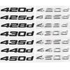 3D ABS Car Trunk Letters Logo Decals Badge Emblem Sticker For 4 Series 420d 425d 428d 430d 435d 440d F32 F33 F36 G22 G23 G26