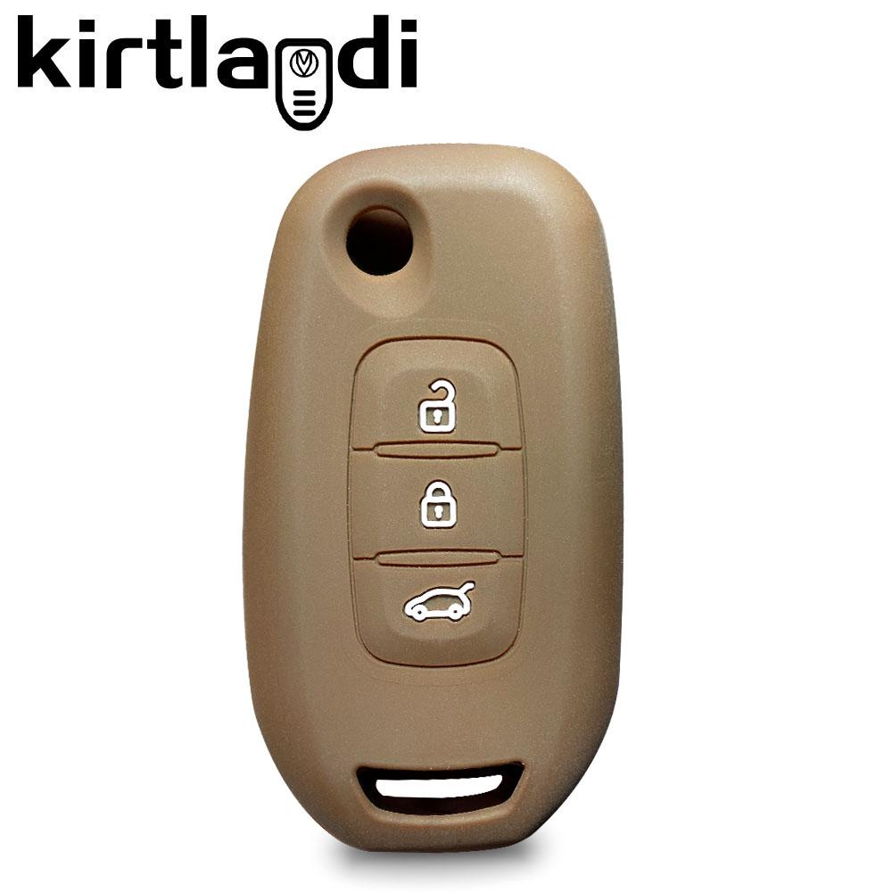 Силиконовый чехол для ключа Renault Logan 2 Stepway Sandero Clio 5 Arkana Captur Kadjar kwid 2023 2021 Пульт откидной складной чехол для ключа