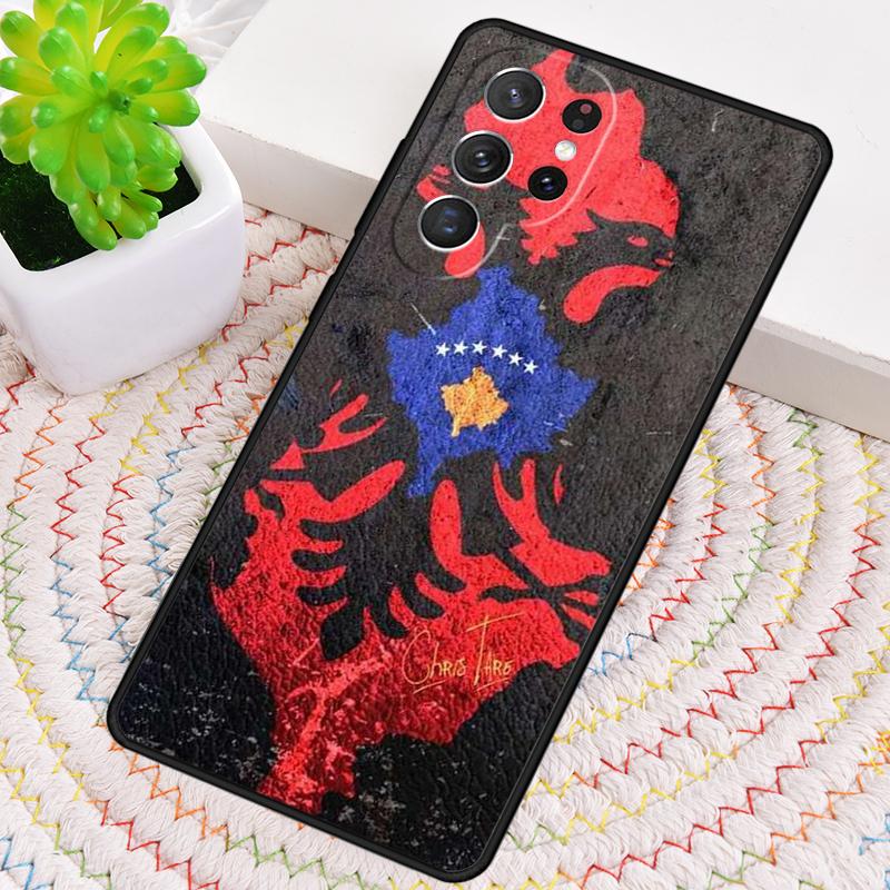 Чехол для телефона Албанский флаг Орел для Samsung Galaxy note 10 pro S26 Ultra S23 S24 FE S25 S21 S22 PLUS ударопрочный