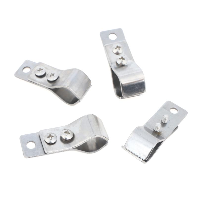 4/8Pcs Small Adjustable Curtain Pulley Clamps Heavy Duty Window Roller Shade Hinge Accessories for Home DIY Curtain Repair