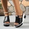 Fashion Summer Fashion Women Platform Wedges Slip On Slippers Casual Peep Toe Plus Size Shoes for Women 36-43 Women Sandals