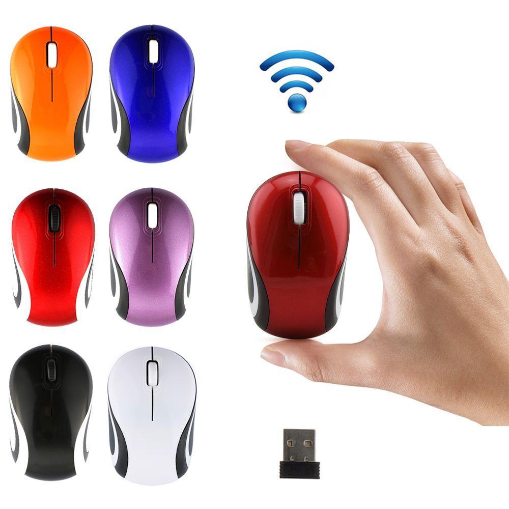 Mini Computer Peripherals Cordless Gaming Mice Adjustable DPI Wireless Mouse 2.4GHz