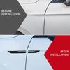 AABKW1 2Pcs Epoxy Sticker Car Fender Side Wing Emblem Badge Sticker For Porsche Panamera Macan Boxster Cayman Cayenne 911 718 Accessory