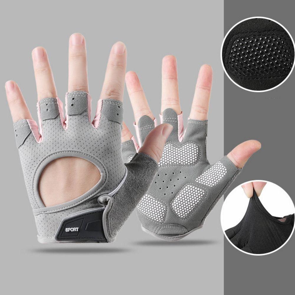 Anti-Slip Racing Finger Mittens Wear-Resistant Men'S Fingerless Gloves Outdoor Sport