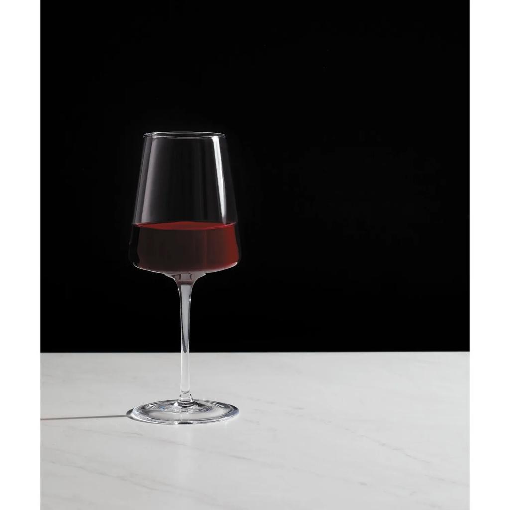 Clear Flared Red Wine Glass with Stem 17 ounce, 4 Pack