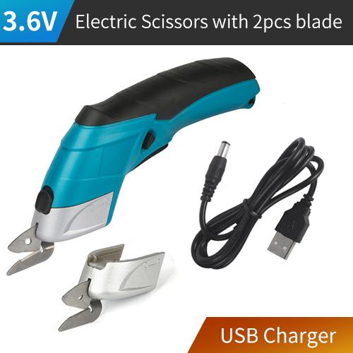 Беспроводные электрические ножницы Перезаряжаемые ножницы Нож для ткани Ковер Ножницы для DIY Инструмент для резки картона ПВХ Кожа Шитье