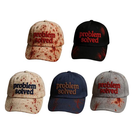 Бейсболка с принтом темного пятна крови, унисекс, защита от солнца, бейсболка с широкими полями, аксессуар для костюма на Хэллоуин