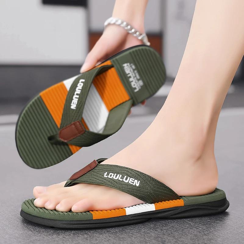 Летние легкие мужские шлепанцы мужские пляжные тапочки домашние шлепанцы Chanclas De Hombre Playa домашние шлепанцы цветные шлепанцы соответствующие мокасины