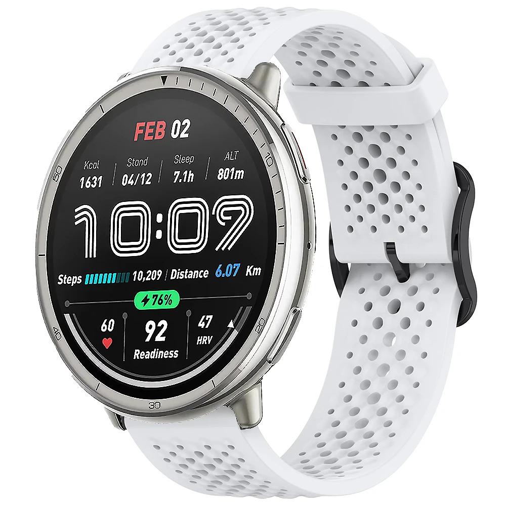 20-метровый силиконовый ремешок для Amazfit Active 2, спортивный сменный браслет для Amazfit GTS 4 mini 3 2 2e/Bip 3/3 Pro/Bip U Pro