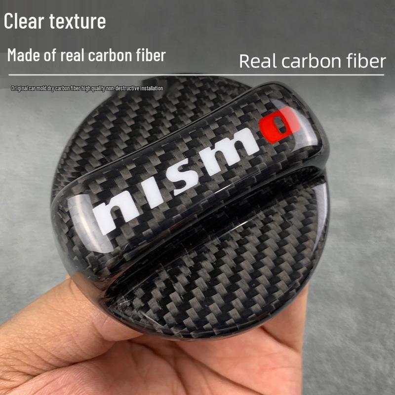 Carbon Fiber Fuel Tank Cap for Nissan: Sylphy, Teana, Patrol, Tiida, GTR350, 370Z, Qashqai, Bluebird, X-Trail