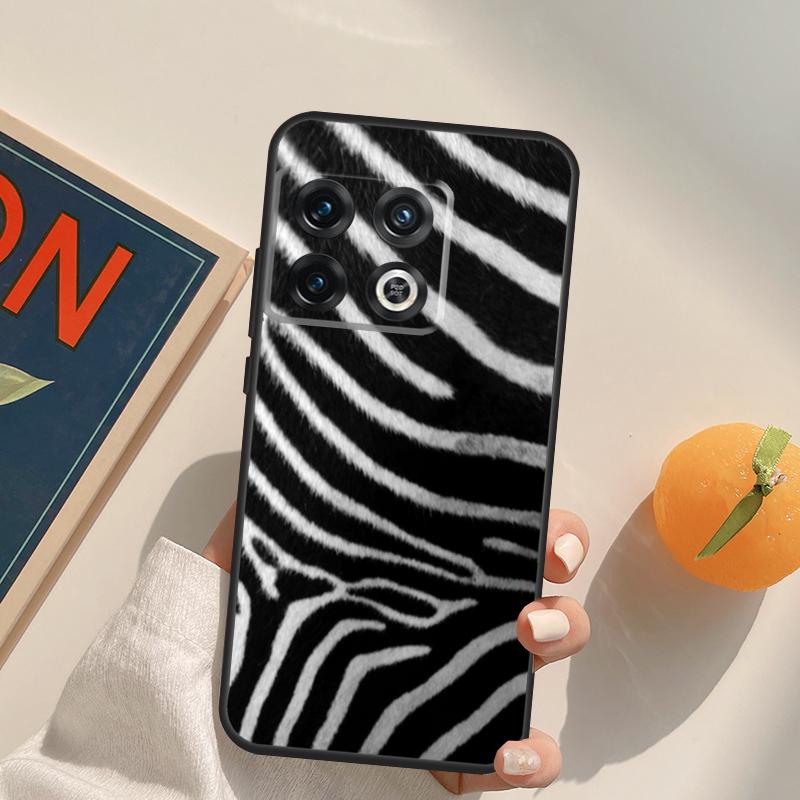 Zebra Skin Print Case For OnePlus Nord 5 CE 2 3 4 Lite N20 N30 OnePlus 15 13 12 11 13T 10T 10R 12R 13R Cover
