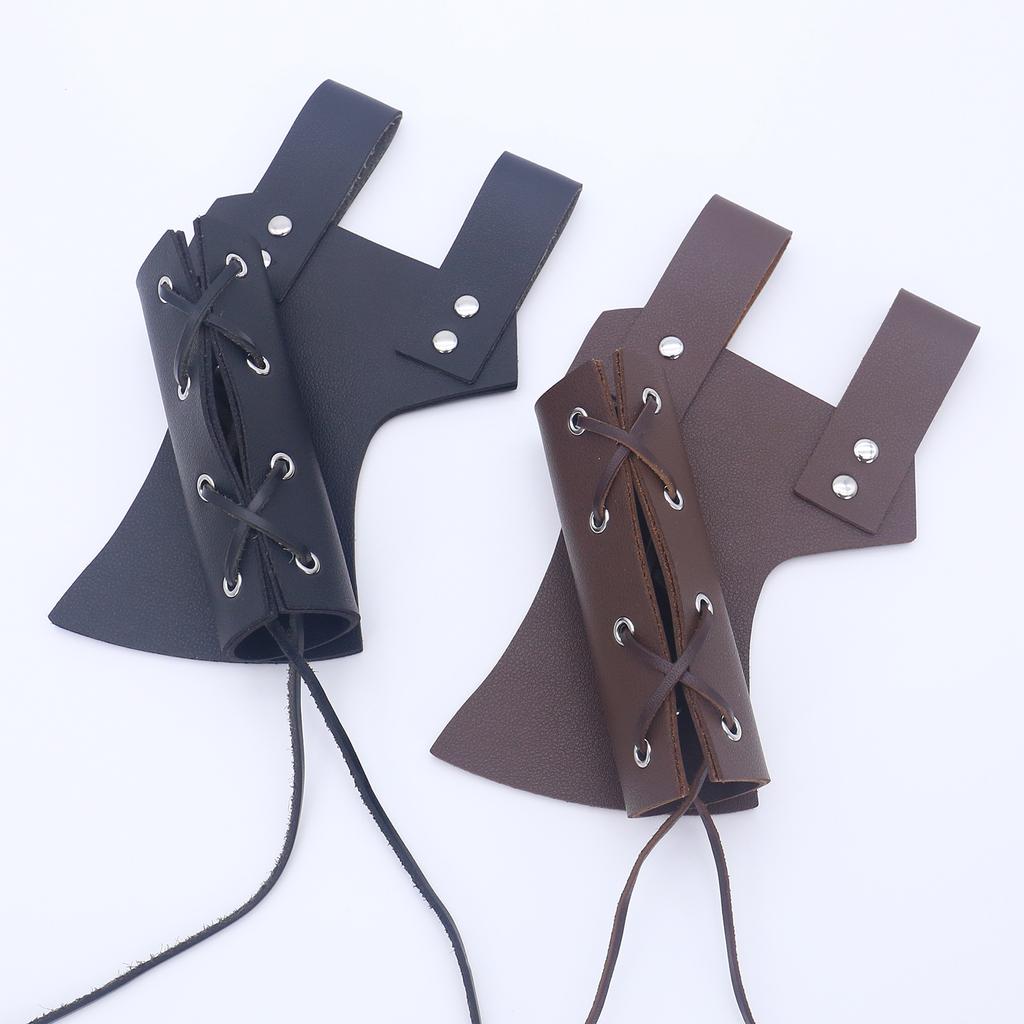 Medieval Shield Scabbard Viking Knight Belt Halloween Pu Belt Cosplay Costume Dress Up