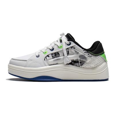 Li Ning Youth Удобные универсальные низкие кроссовки для скейтбординга Детские кроссовки Белые Черные YKCS040-3