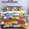 3Pcs Scoobydoo Mystery Friends Bedding Set Soft Fabric Duvet Cover Pillowcases Christmas Xmas Halloween Gift 1 Duvet Cover 2 Pillowcase S150