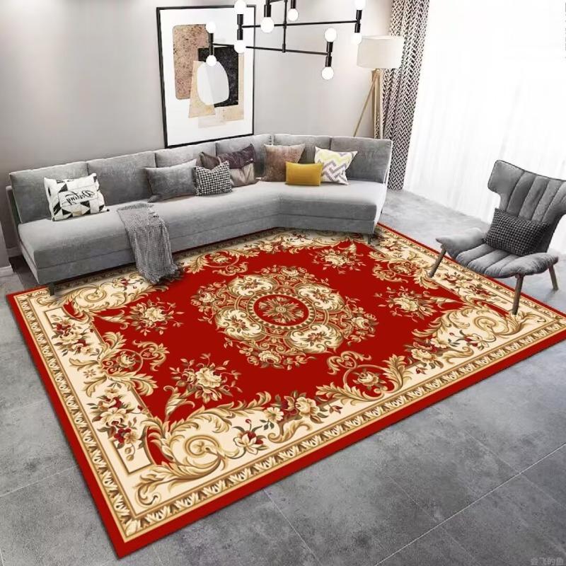 Богемный стиль Противоскользящий ковер Гостиная Легко чистить Большие ковры для комнаты Мягкий коврик для офисного дивана и стола Моющийся Складной Красивый