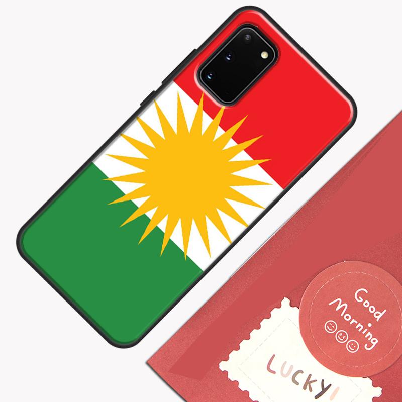 Kurdistan Flag Phone Case For Samsung Galaxy S23 S26 Ultra S20 S21 S22 S24 S25 Plus S10 S25 FE Cover Shell