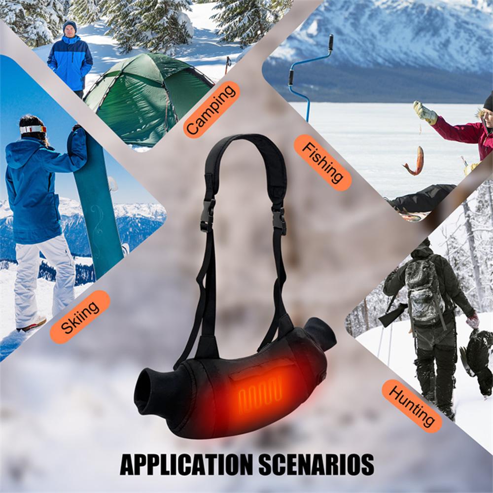 Наружная терморегулируемая муфта с подогревом, USB аккумуляторная грелка для рук для зимней рыбалки, кемпинга