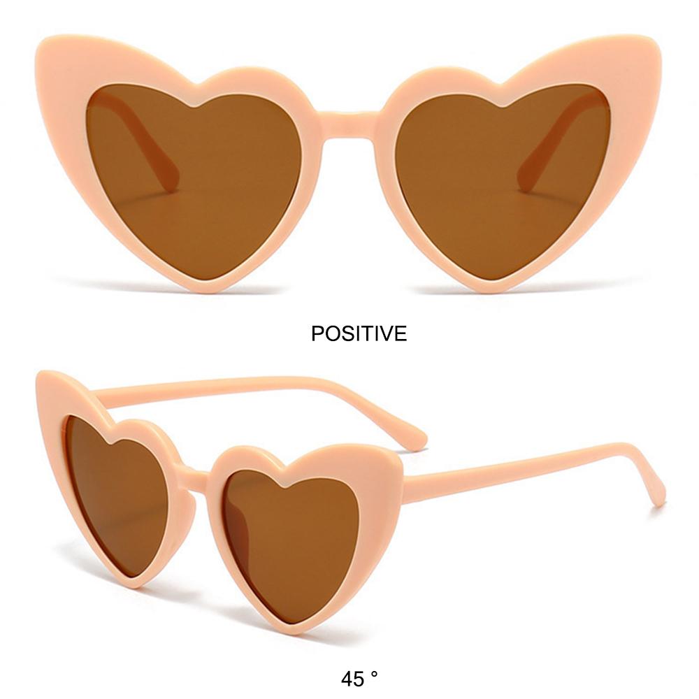 Boys Girls Heart-Shaped Vintage Heart Sunglasses Glasses Toddler Sunglasses Kids Sunglasses