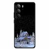 Для Realme 14x 5G Global Рождественский Чехол Мягкий Силикон Задняя Крышка с Рождественской Елкой для Чехла Realme 14x Чехол Санта-Клаус Защитный Чехол