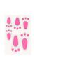 Easter Decorations for Floors, 10 Sheets Colorful Easter Floor Decals, Waterproof Bunny Feet Stickers with Eggs Patterns, Bunny Decorations for Home O