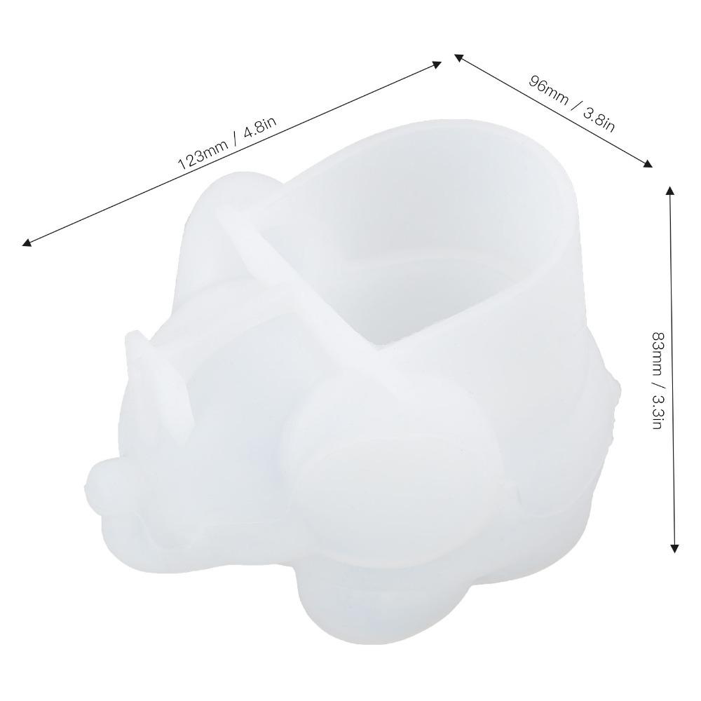 Silicone Elephant Shape Mould Flexible 3D Storage Ornament Resin Casting Mould Crafting Projects