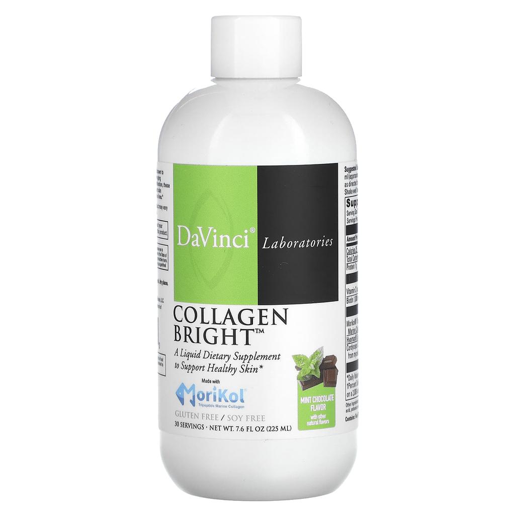 DaVinci Laboratories, Collagen Bright, Mint Chocolate, 7.6 Fl Oz (225 Ml)