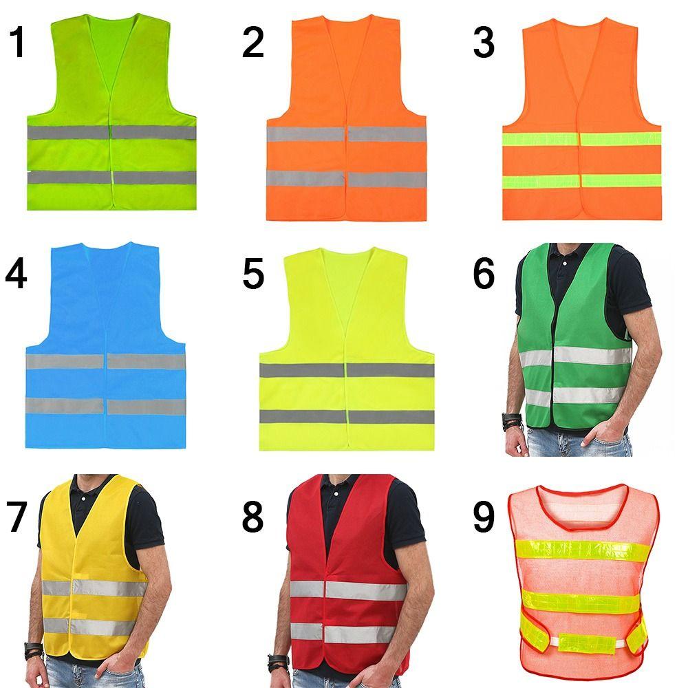 Reflective Vest Outdoor Construction Workwear Cycling Reflective Clothing High Visibility Vest