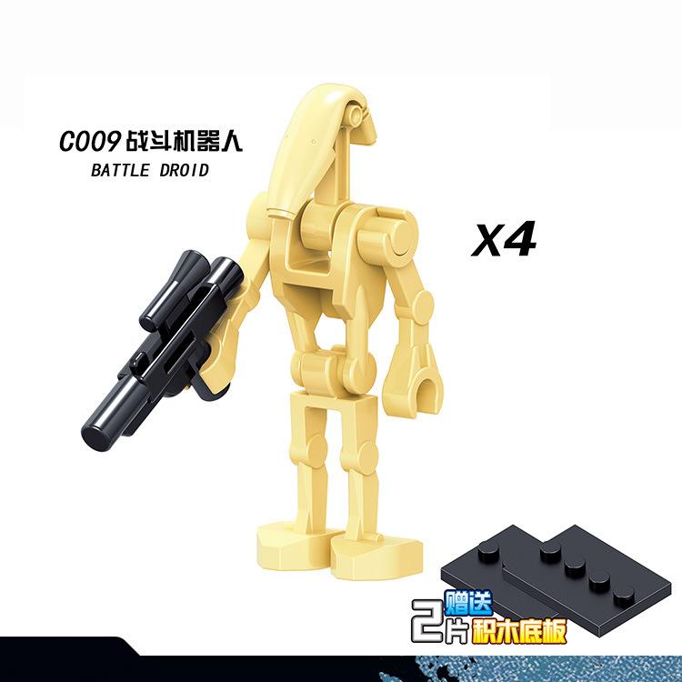 C009-014 Military Movie Series Bagged Minifigures Building Blocks Toy for Kids, Multi-Style Optional, Creative Educational Gift