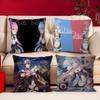 Re Zero Рем Наволочки Мультяшные Декоративные для Дивана Домашние Двусторонние Короткий Плюш Милая Наволочка