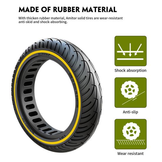 Колесо для электрического скутера, переднее и заднее сотовое колесо, износостойкое нескользящее сменное колесо для электрического скутера для Xiao Mi