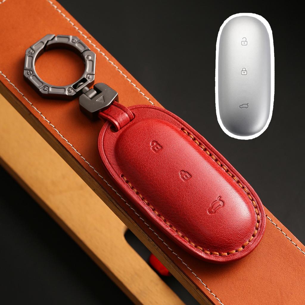 Suitable for ideal car key cover L9 new L8 leather car all-inclusive key protective cover car modification accessories