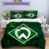 3pcs Werder Bremen LOGO pattern bedding set duvet cover set includes duvet cover &pillowcases, perfect all season bedroom decoration & gift