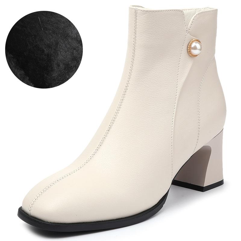 Женские модные ботинки, красные шерстяные теплые зимние ботильоны из натуральной кожи, женские свадебные модельные ботинки на среднем каблуке, женские банкетные сапоги