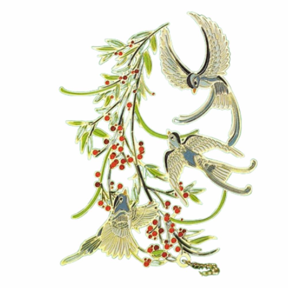 Кисточка-подвеска Закладка с китайскими зверями Креативная металлическая закладка Аксессуары для книг