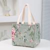 Portable Cute Kitten Printed Bento Bag Reusable Tote Ice Bag Travel Picnic Insulated Lunch Bag