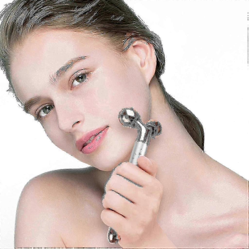 3 In 1 Electric Jade Massager 3d Roller And Facial Massager Rose Quartz